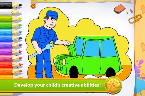 Occupations - Living Coloring screenshot 3