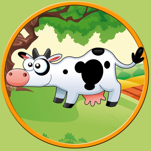 farm animals delightful for kids - no ads icon