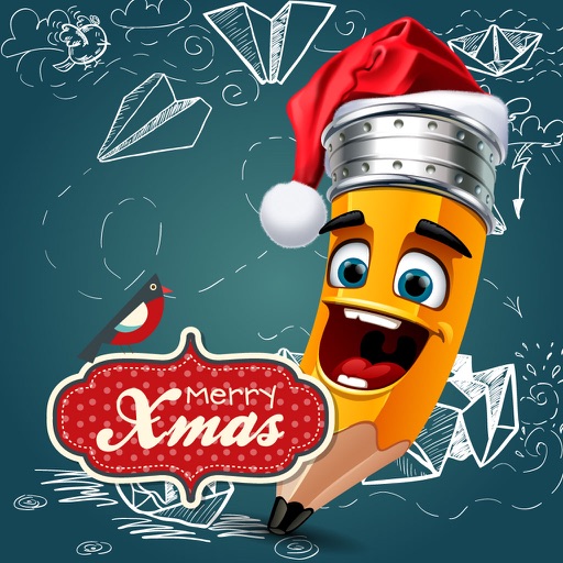 Make Xmas Greeting Cards - Draw, sketch or Paint Personalized Christmas Greetings Card icon