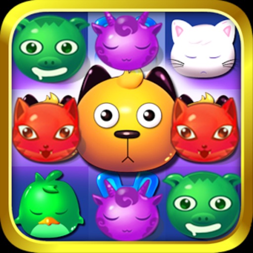 Pet Mania Crush Legend - Free Pop Pets Match 3 Mania Icon