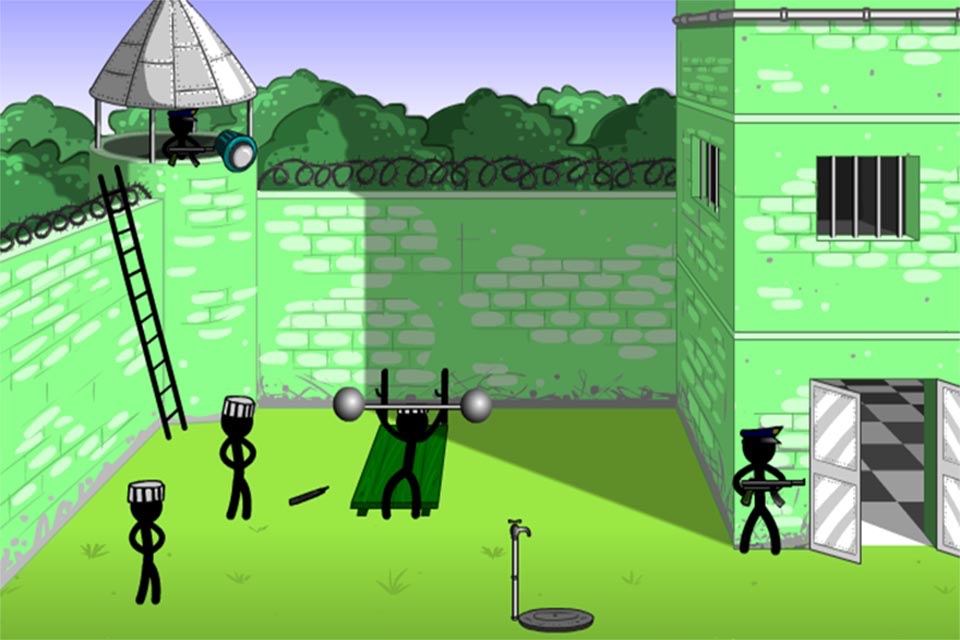 Stickman Death - Prison & Gym screenshot 2