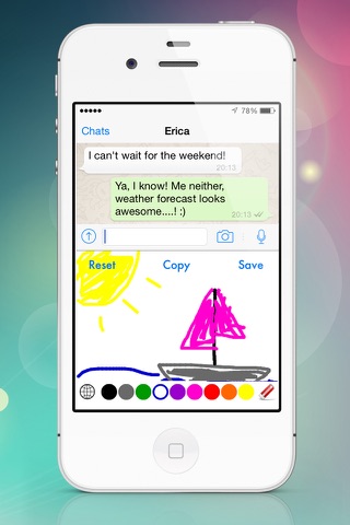 Scribble Keyboard - keyboard for iOS8 to draw, paint and doodle screenshot 2