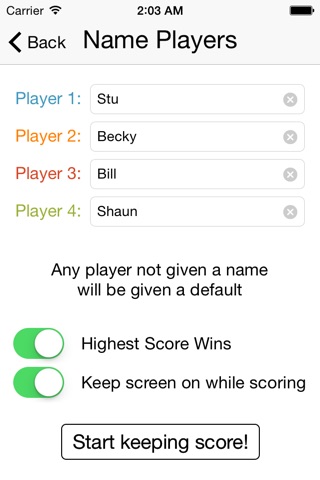 WatchScores screenshot 2