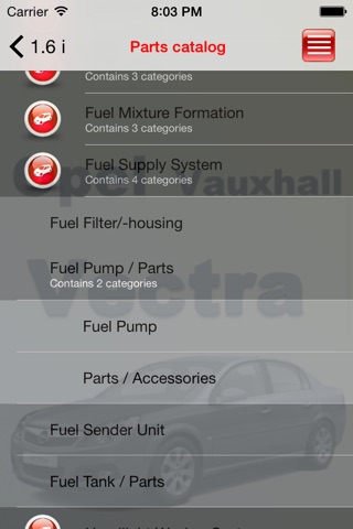 Запчасти Opel Vectra screenshot 2
