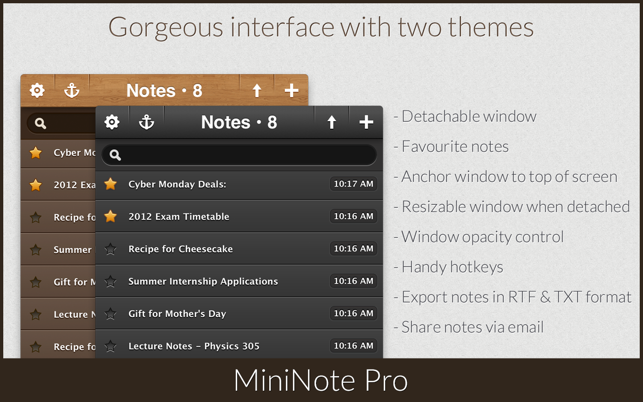 ‎MiniNote Pro Screenshot