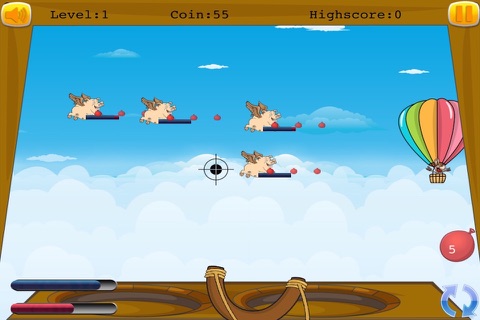 Donkey Slingshot Revenge - Flying Pigs Chase Mania screenshot 2