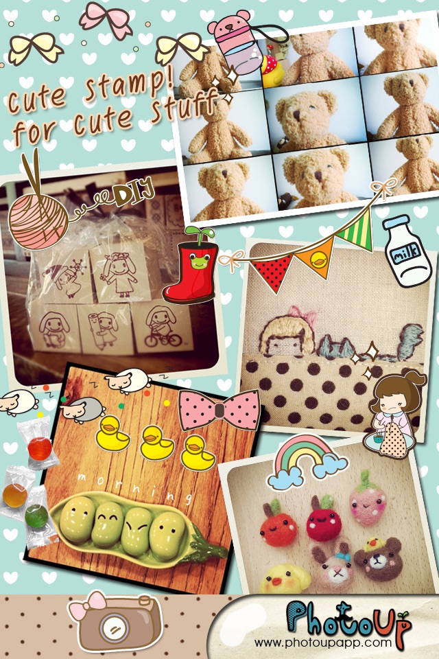 RibbonCamera  by PhotoUp - Cute Stamps Frame Filter photo decoration app screenshot 4