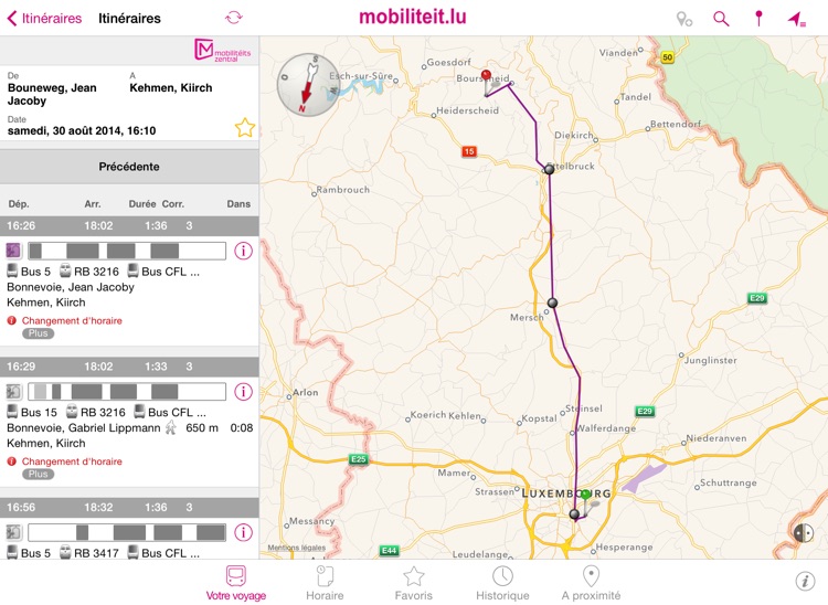 mobiliteit.lu for iPad