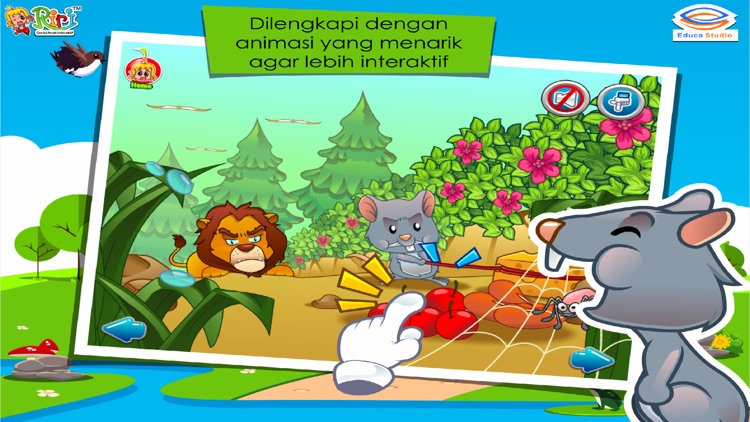 Singa dan Tikus - Cerita Anak Interaktif