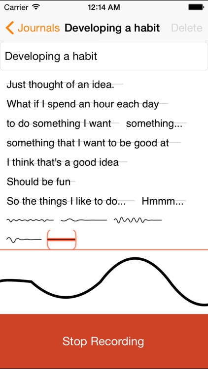 Audio Journal