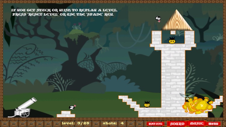 Castle Cannon Evil Assassin Game - Blast the King to Freedom screenshot-3