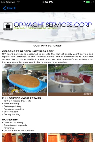 OP Yacht Services screenshot 2