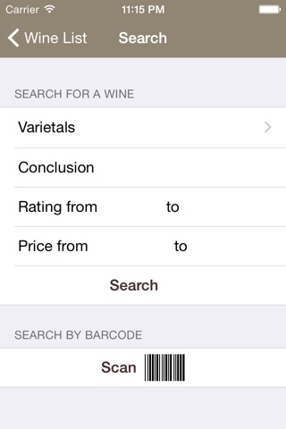 Mobile Wine Diary screenshot 4