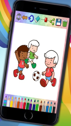 Pinta futbol mágico – colorear jugadores y  pintar equipos d(圖5)-速報App