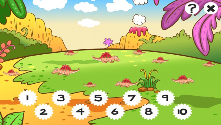 123 Count-ing & Learn-ing Number-s To Ten With Dino-saur. My Kid-s & Baby First Free Education-al Game-s screenshot-4