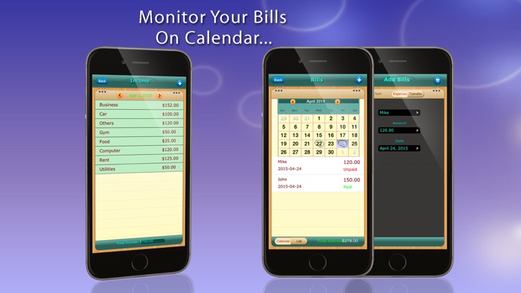 Home Budget Manager HD for iPhone