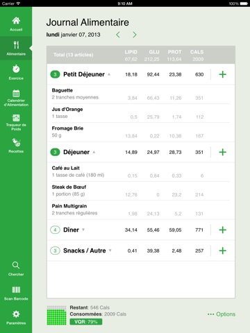 Calorie Counter by FatSecret for iPad screenshot 3