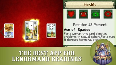 How to cancel & delete Lenormand readings - FREE cards fortunetelling and divinations app for prediction from iphone & ipad 1