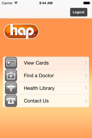 myHAP CARD screenshot 2