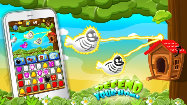 Bad Bad Birds - Puzzle Defense Free: Innovative Cartoon Game(圖3)-速報App