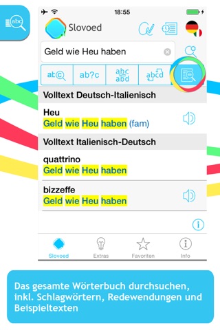 Wörterbuch Italienisch Deutsch screenshot 2