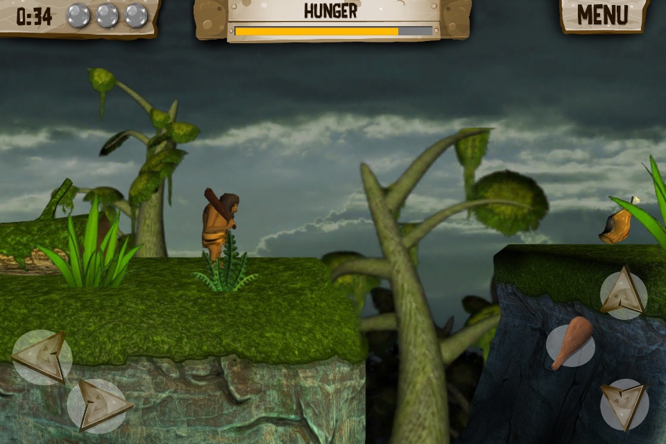 Hungry Dude - Free Game - Let's go back to the prehistoric age, and look how the caveman survive screenshot 4