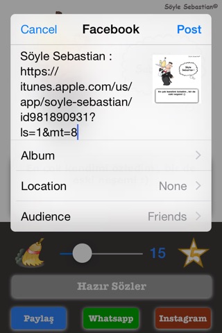Söyle Sebastian screenshot 4