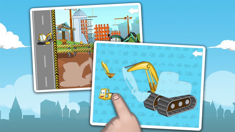 Big machines and trucks puzzles for young boys