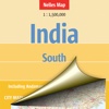 Юг Индии. Туристическая карта.
