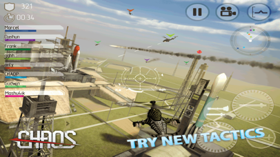Screenshot from CHAOS Combat Copters HD - #1 Multiplayer Helicopter Simulator 3D