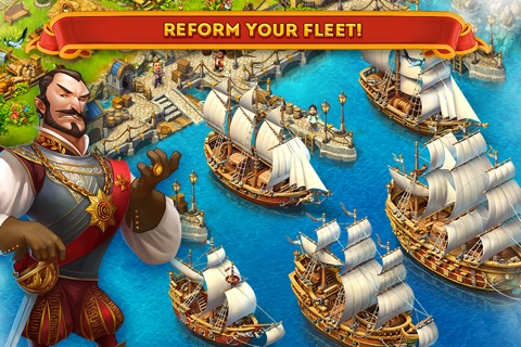 Maritime Kingdom - Trade goods, fight pirates, build an empire screenshot 2