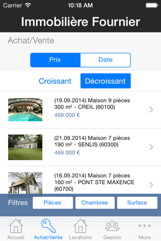 Immobilière Fournier screenshot 3