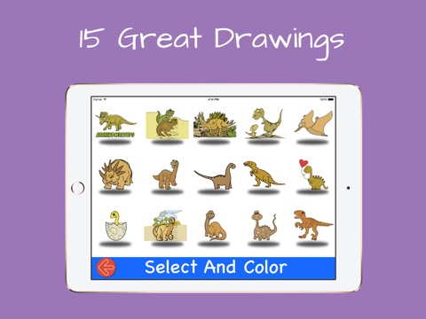 Paintbrush skills with Dinosaurs screenshot 4