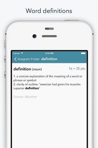 Word Lookup HD — Dictionary and Anagram Finder for "Words With Friends" screenshot 3