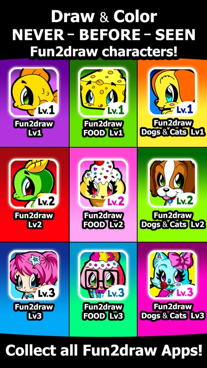 Learn to Draw Popular Dogs Cats - Draw and Color Easy Animals - Cartoon Art Lessons - Fun2draw™ Dogs and Cats Lv2 screenshot-4