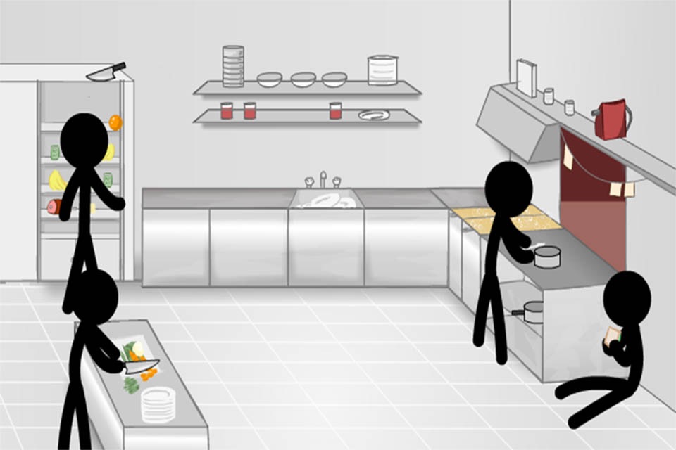 Death Kitchen - Stickman Edition screenshot 2