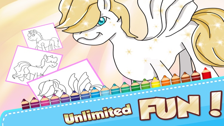 ` Pony Coloring book for Kids and Toddler Activities - Girl edition LITE