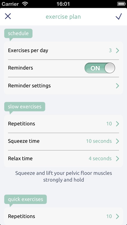 Squeezy - the NHS Physiotherapy App for Pelvic Floor Muscle Exercises