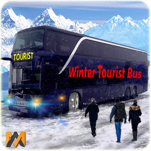 Drive Winter Tourist Bus Transporter icon