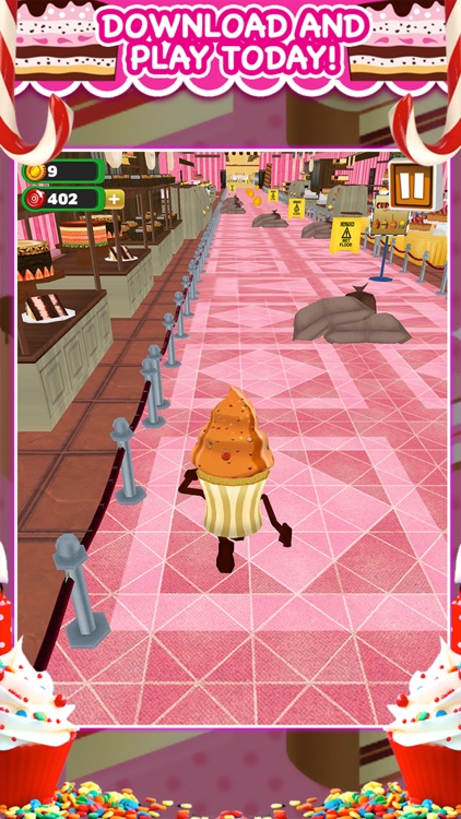 3D Cupcake Girly Girl Bakery Run Game PRO screenshot-4