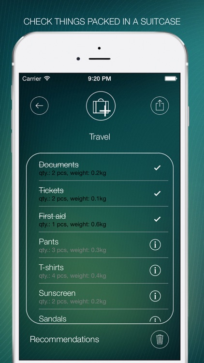 Pack It - The list of required documents and things to the trip