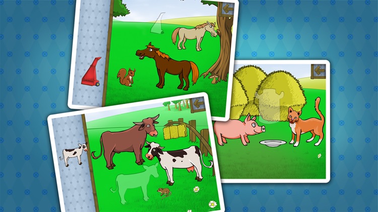 Puzzles for toddlers with farm animals and their sounds