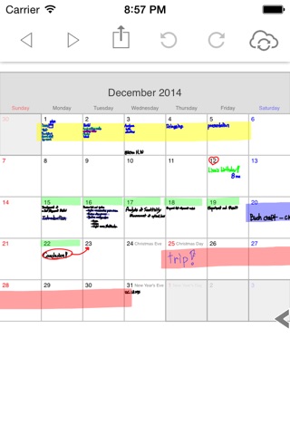 PolyCalendar 2015 pro - Schedule and Handwriting - screenshot 3