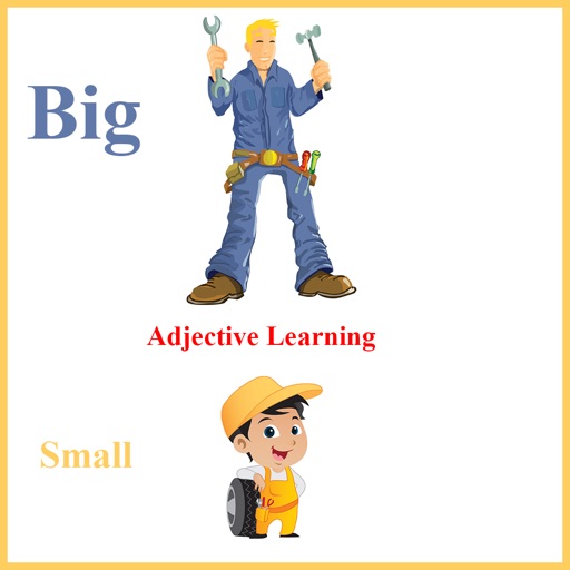 Adjectives Learning For Kids using Flashcards and Sounds- A toddler learning app icon