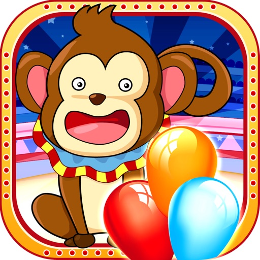 Crazy Circus Monkey - Balloons Going Bananas! - Free icon
