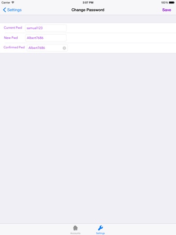 Password Safe 8 for iPad screenshot 3