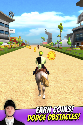 OMG Horse Races Free - Funny Racehorse Ride Game for Children screenshot 2