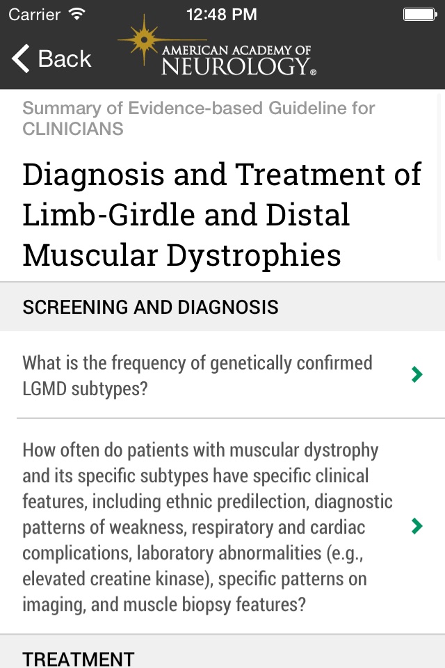 Muscle Disease Guidelines screenshot 2