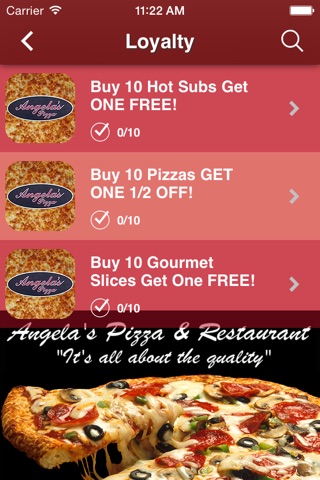 Angela's Pizza Restaurant screenshot 3