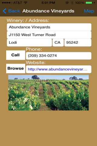 Lodi Central Valley Winery Finder screenshot 4